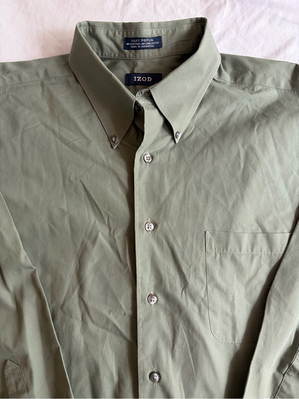 IZOD Men's Long Sleeve Button Up Shirt XL 17 34/35